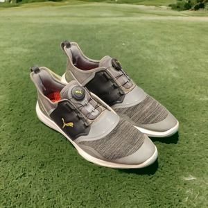 Puma ignite fasten8 gray and black golf shoes size 12